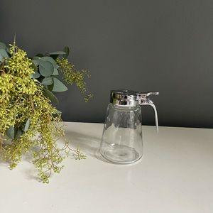 Glass syrup dispenser